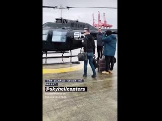 Video eliza bob boarding the helicopter! via ninadefilla ig