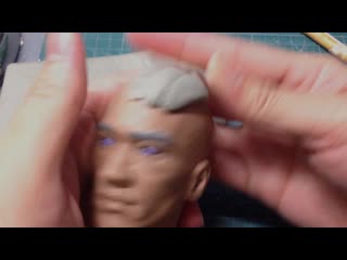 How to sculpt hyperrealistic bruce lee part 9 roughing out hair