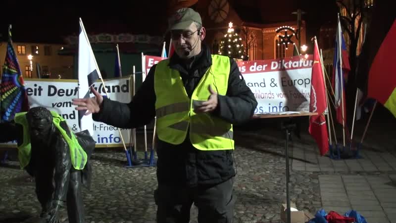 Gelbe westen in wittenburg mecklenburg vorpommern bürger am set !