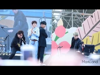 [fancam] 170923 mark (nct) & parc jaejung cherry bomb @ melody forest camp