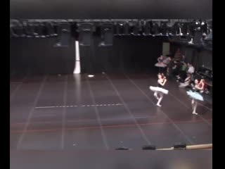 Anna tikhomirova, elizaveta kruteleva, daria khokhlova and yulia skvortsova rehearsing esmeralda (2010)