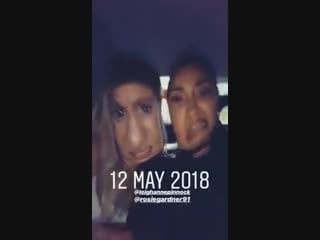 Instagram hannah, amiga de leigh, en su instagram stories hace unos minutos felicitando a