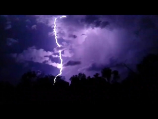 Lightning strike captured near clermont in central queensland!