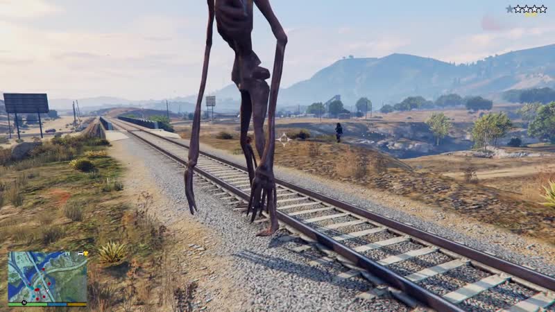 Сможет ли сиреноголовый остановить поезд в гта 5 моды! siren head scp обзор мода