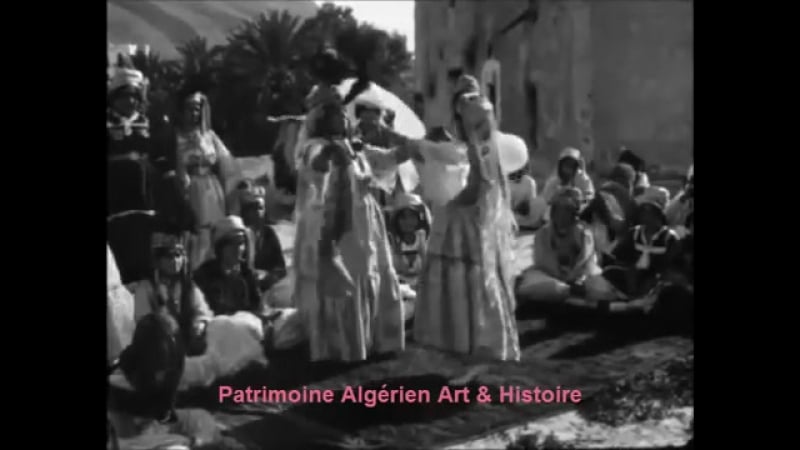 Danse traditionnelle algérienne en 1920 فيديو نادر رقص تقليدي جزائري
