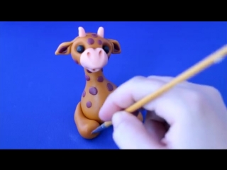 Learn how to make a cute fondant giraffe