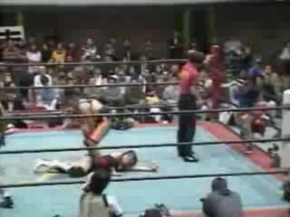 5 kaori nakayama, yukari ishikura vs crusher maedomari, shark tsuchiya (4/4/1996)