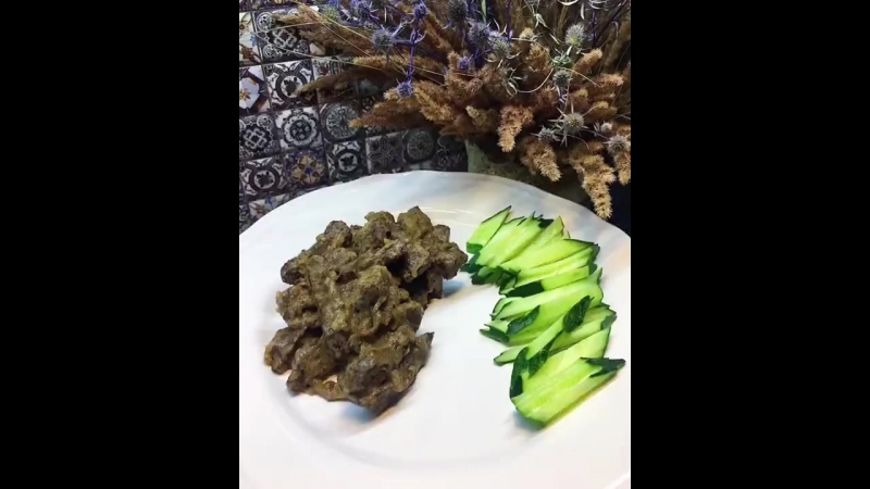 Печень в слиах (рецепт в описании)