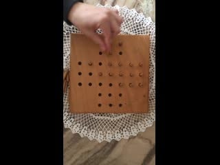 Today i learned how to beat a board game called “solitaire”