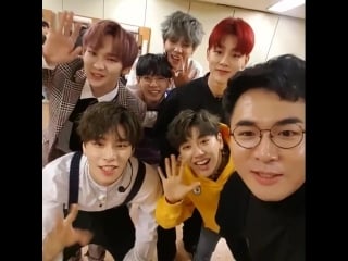 180218 kim sanggyun with jbj in @mcbae instagram