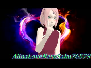 (mmd) (naruto) naruto x sakura {choki choki wa}