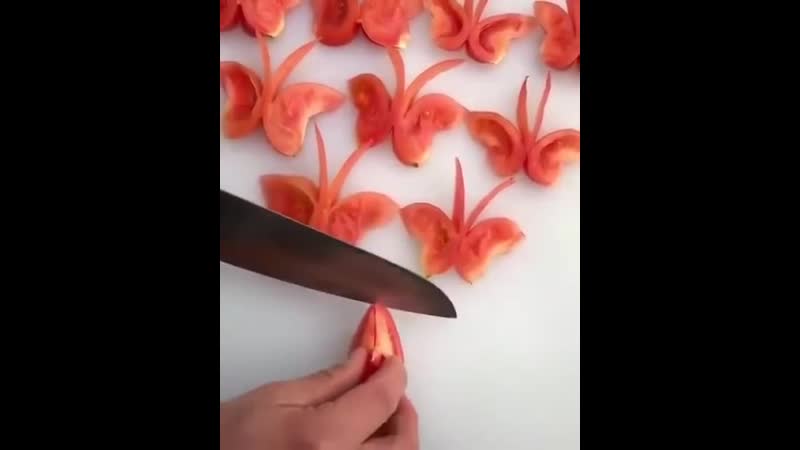 Декор из помидор