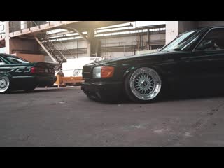 Mercedes w126 sec bagged part 2 ¦ perfect stance