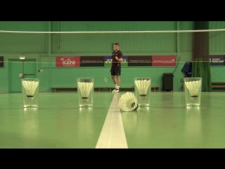 Pete stokes legend accuracy real skill of badmintonmust like share and tag with your friends