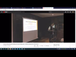 Seminar menschenrecht völkerrecht genfer abkommen rothrist, schweiz 05 10 2019 part 1