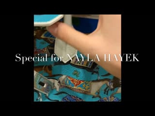 Artburo & hermès personalization for nayla hayek