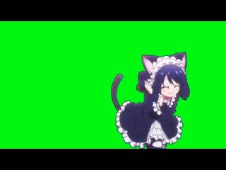 Anime futaj tyanka tancuet zeleniy fon xromokey mp4