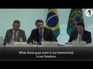 Porn bolsonaro bragging about his crimes, using "fuck", "shit" and "son of the bitch"