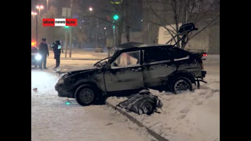 Тау "девятка" выпнула "четырку" на угол парапета real video