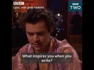 Harry on later with jools holland