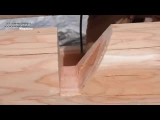 Amazing fastest log cabin build chainsaw skills wooden house construction with