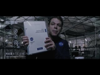 The martian movie clip lets do the math (2015) matt damon