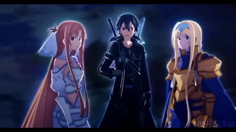 Sword art online alicization war of underworld ⊱ vine ⊰ kazuto kirigaya(kirito) x asuna yuuki(asuna) z mix