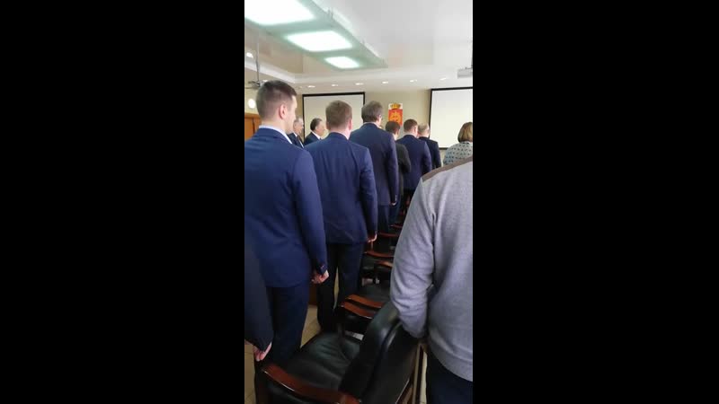 Депутаты спели гимн а капелла из за технической накладки