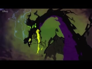 Maleficent transforms in this pencil test footage of original animation drawings