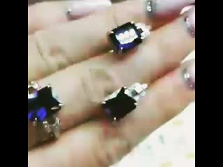 Золото 585 пробы сапфиры бриллианты салон "сто карат" mp4