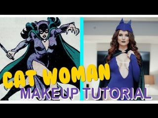 Vintage cat woman makeup tutorial | amanda cerny
