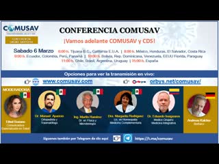 Conferencia comusav 6 de marzo de 2021