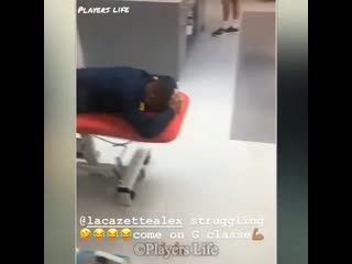 Auba and lacazette funny moments