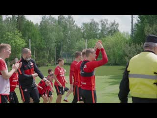 Пятничная тренироа разминка, двусторонка, приезд фанатов