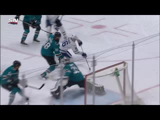 Mitch marner pulls puck through his own legs before scoring amazing goal vs sharks