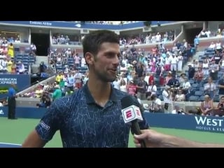 First second @djokernole lists his priorities for this evening! usopen