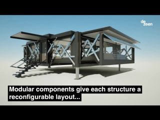 Prefab buildings by ten fold engineering build themselves in eight minutes