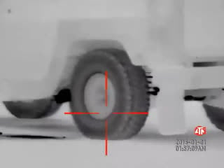 Талибы опубликовали видео засады на конвой hmmwv афганской армии, снятое на тепловизор