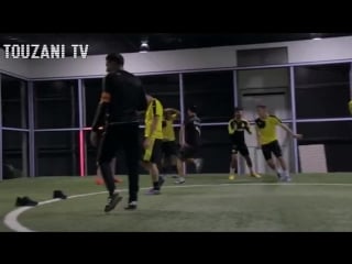 Insane nutmegs! touzani vs borussia dortmund bvb academy