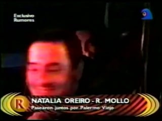 Natalia oreiro junto a ricardo mollo en rumores 2001