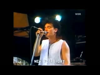 U2 rockpalast open air festival, st goarshausen, west germany, loreley amphitheater, 20th august 1983