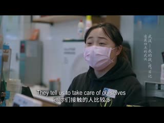 A convenience store worker