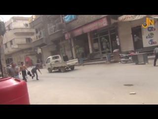 "джейш аль ислам" ведут огонь по протестующим,восточная гута