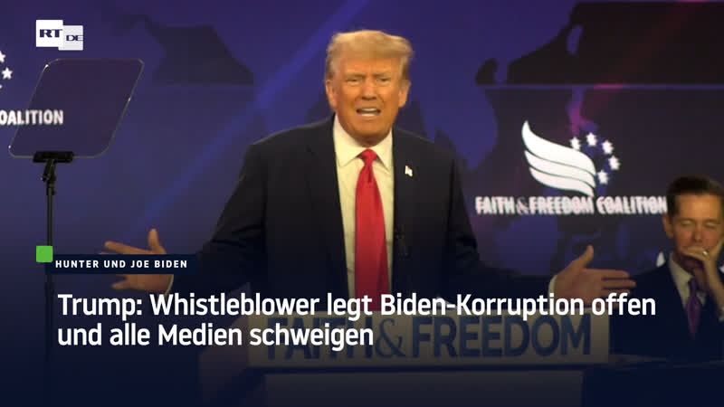 Trump whistleblower legt biden korruption offen und alle medien schweigen
