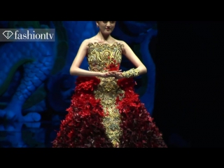 Legend of the dragon couture fashion show by guo pei in china fashiontv