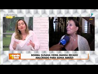 Suzana vieira manda bafão para sônia abrão em entrevista!