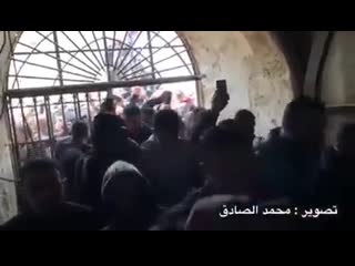 Palestinian worshippers entered bab al rahma area of al aqsa mosque for the first time since it was closed by israeli in 2003