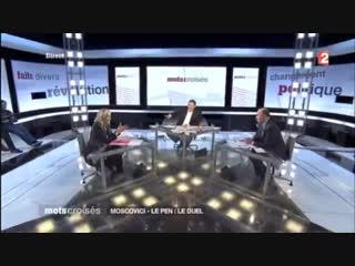 Clash marine le pen détruit pierre moscovisi !