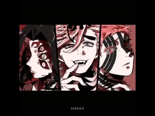 ⌊ kimetsu no yaiba; akaza & douma & kokushibou ⌉