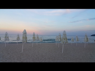 Varna beautiful beach in the evening